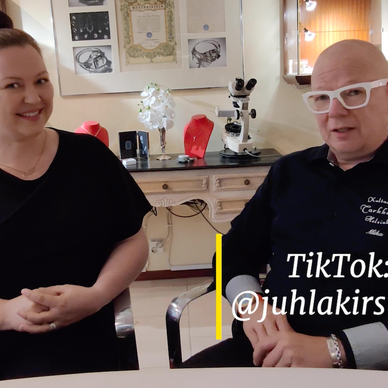 Hääsuunnittelija Micu Mäkitalo Juhlakirsikasta Mika Tarkkasen vieraana