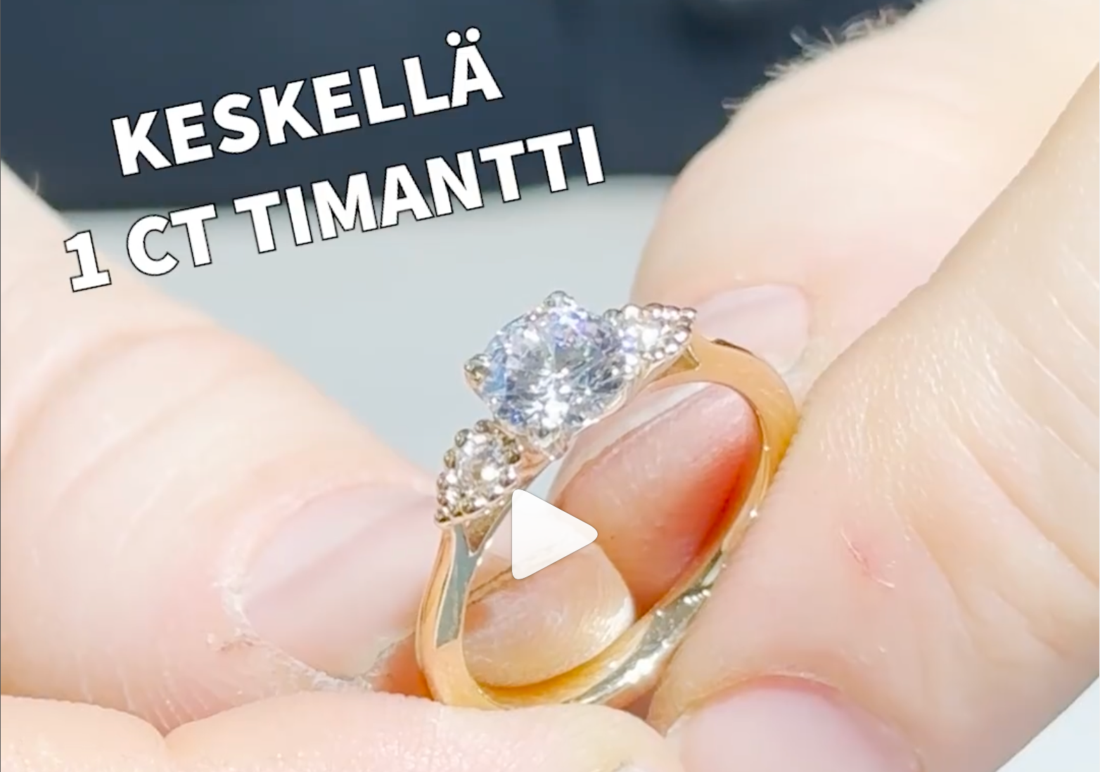 Uusi upea 1,10 ct timanttisormus!