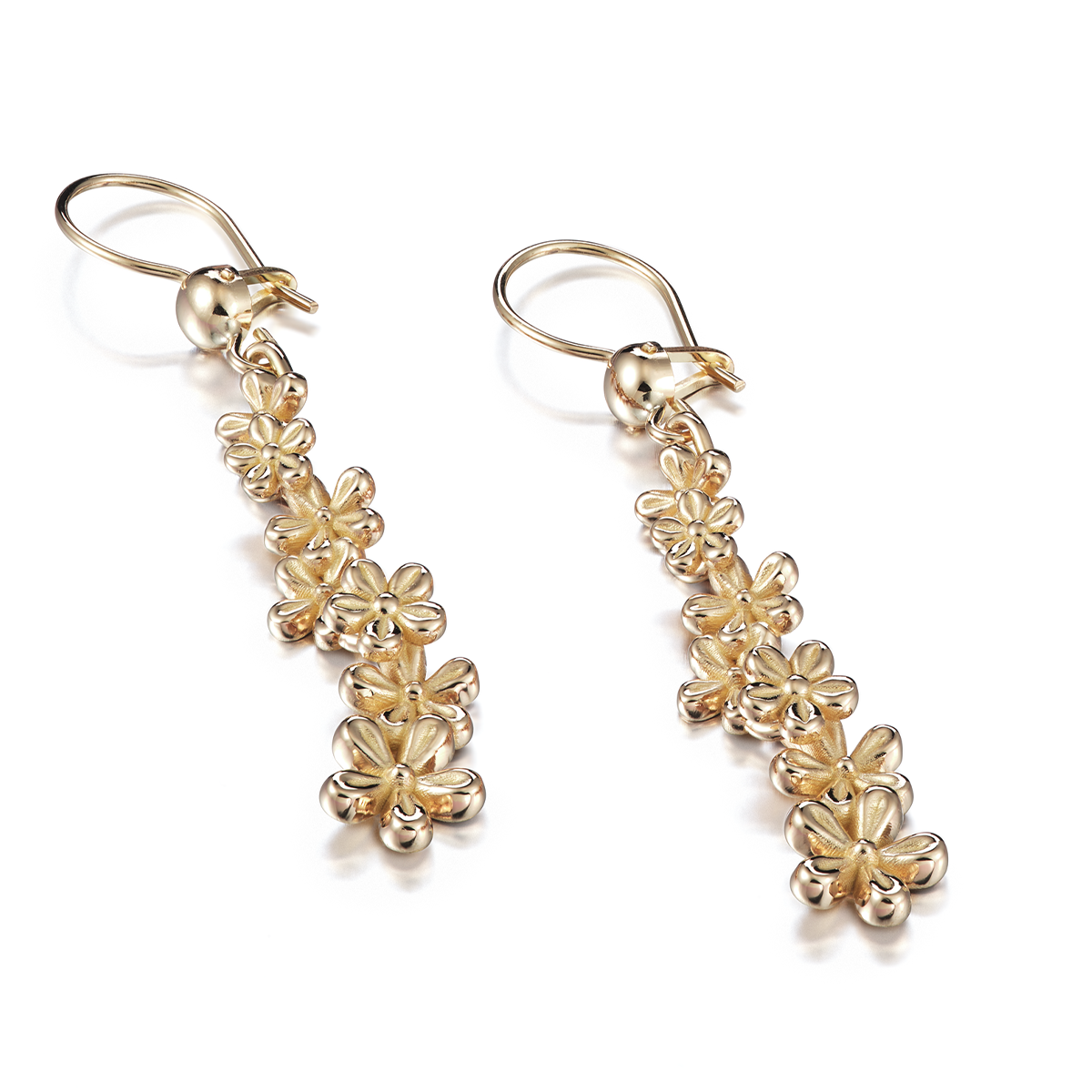 Juuret-Roots: Golden garland drop earrings