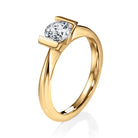 Tarkkasen Tunteiden vuori timanttosormus 0,5 ct timantilla ja 18 K keltakultaa