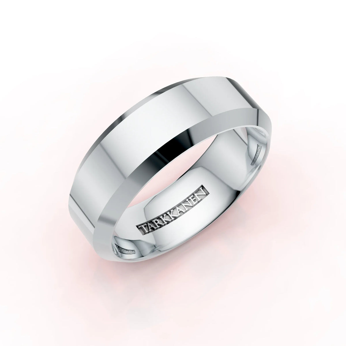 Valkokulta tai platina fasetti sormus