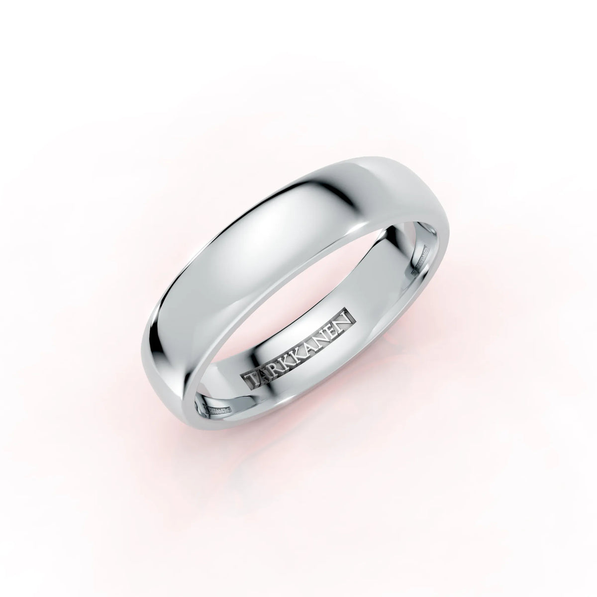 Valkokulta tai platina puolipyöreä sormus