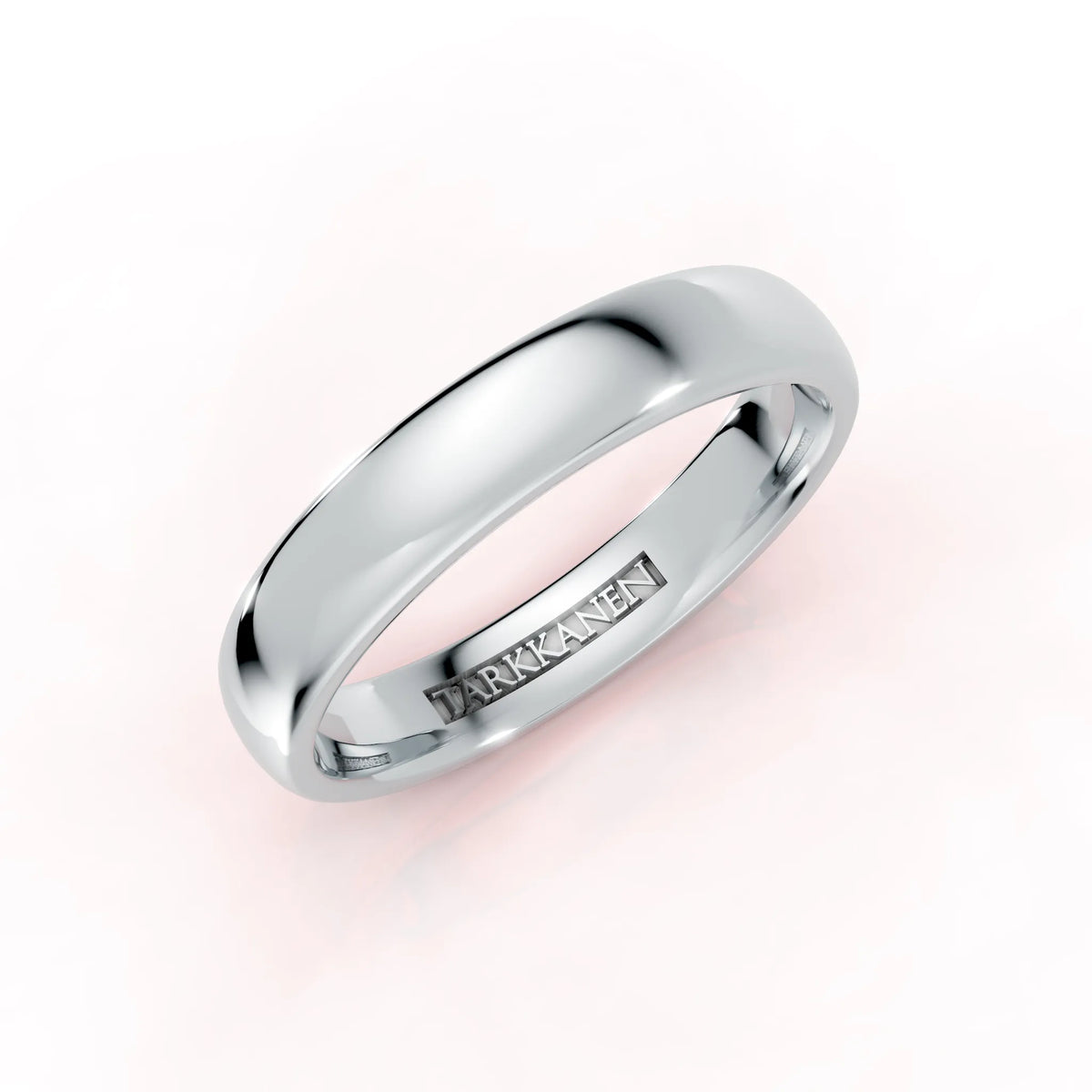 Valkokulta tai platina puolipyöreä sormus