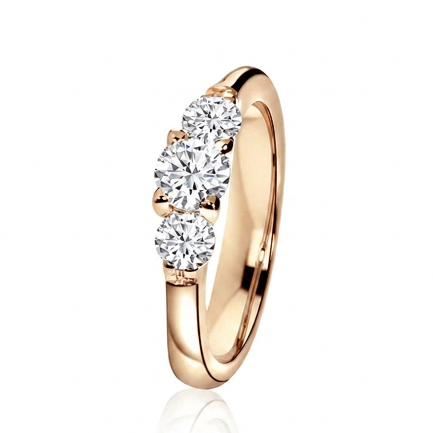 Rakkauden puutarha timanttisormus, 1 ct, valkokulta