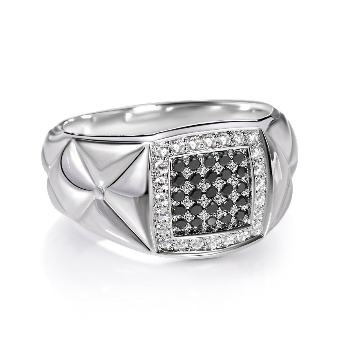 Diamond Pastilles stud ring 0.49 ct