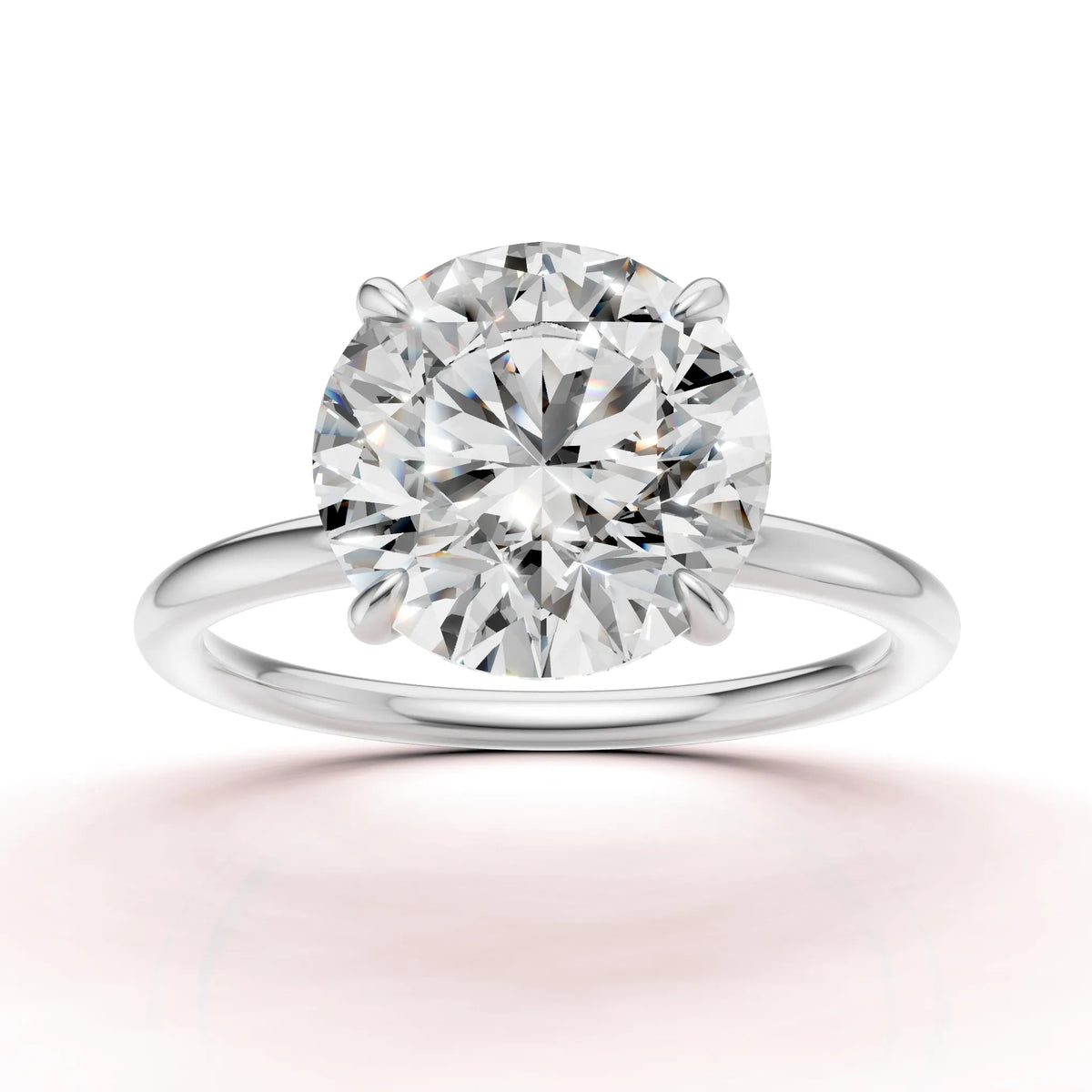 Valkokultainen Briljantti Timanttisormus