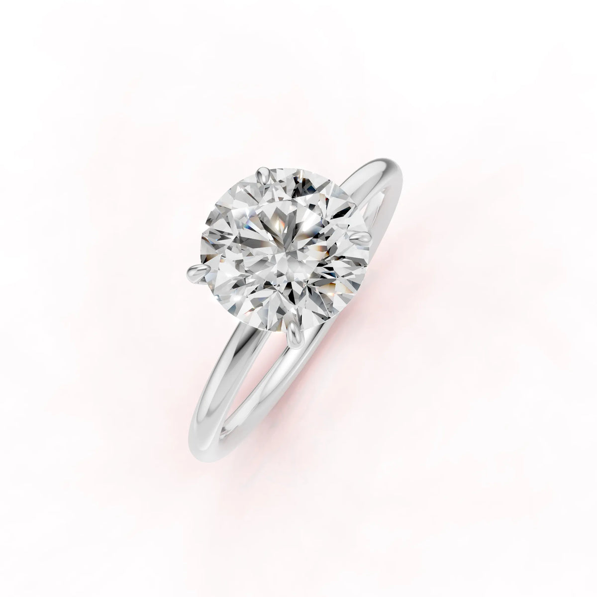 Valkokultainen Briljantti Timanttisormus