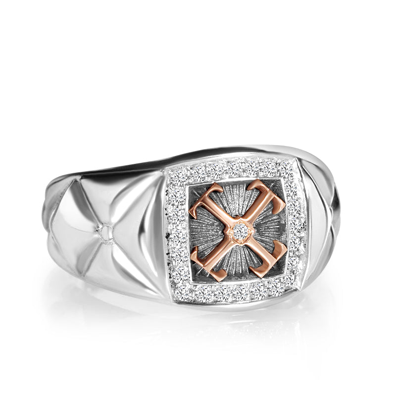 Customized Pastilles diamond ring 0.24 ct