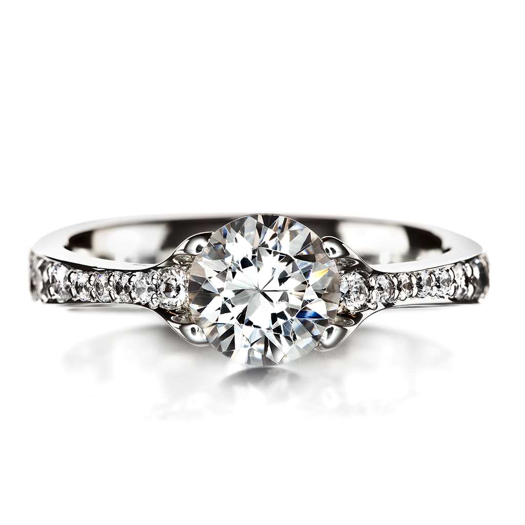 Palkittu Praha-timanttisormus 1,57 ct, valkokulta