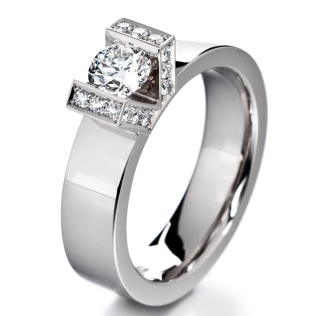 Mountain of Desire - 0,64 ct diamond ring