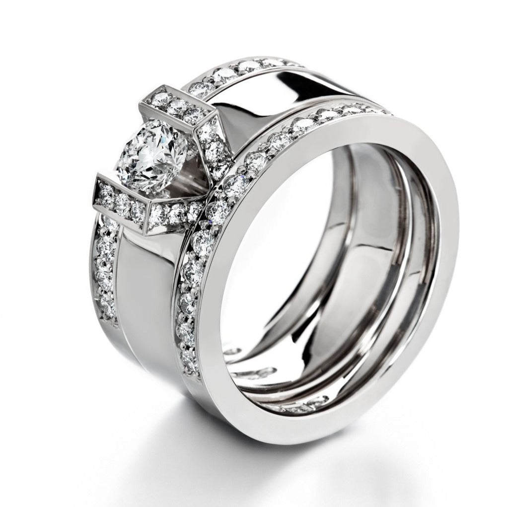 Mountain of Desire - 0,64 ct diamond ring