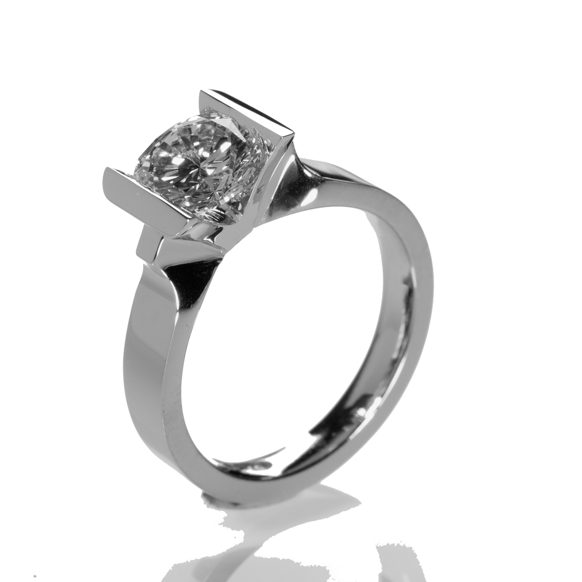 Tunteiden vuori -timanttisormus 1,3 ct, valkokultaa